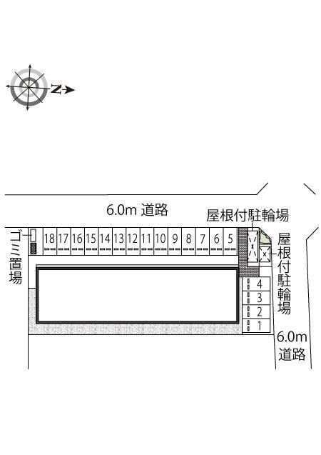 ポレポレ　ワン(46173)の駐車配置図