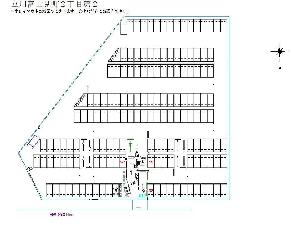 立川富士見町２丁目第２の駐車配置図