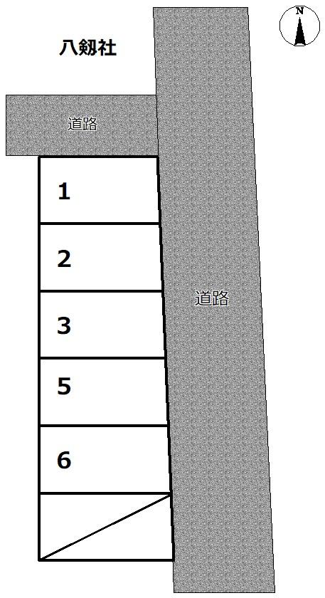 503五女子町駐車場の駐車配置図