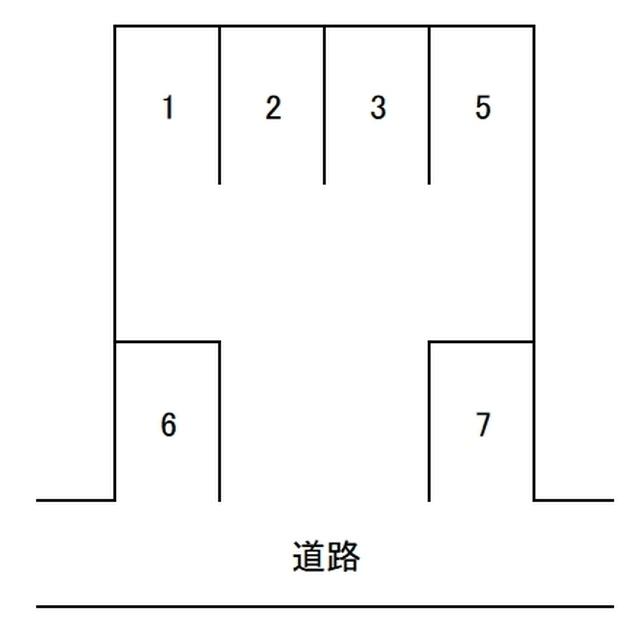 PD富士見台2丁目駐車場の駐車配置図