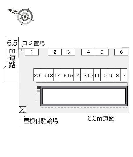 セゾン　三ツ割(29498)の駐車配置図
