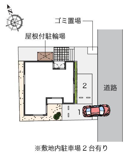 メゾンフローラ調布(54870)の駐車配置図