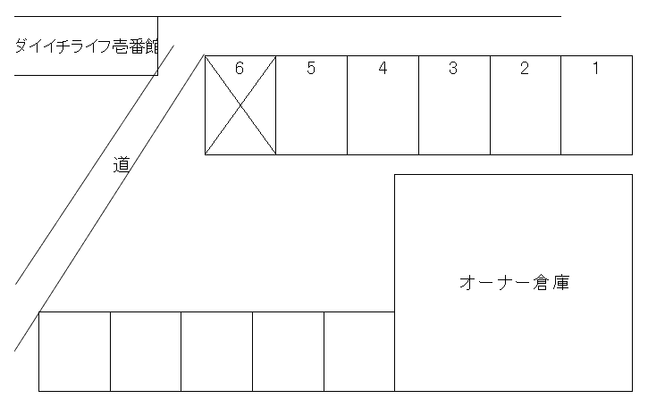 長嶺西駐車場の駐車配置図