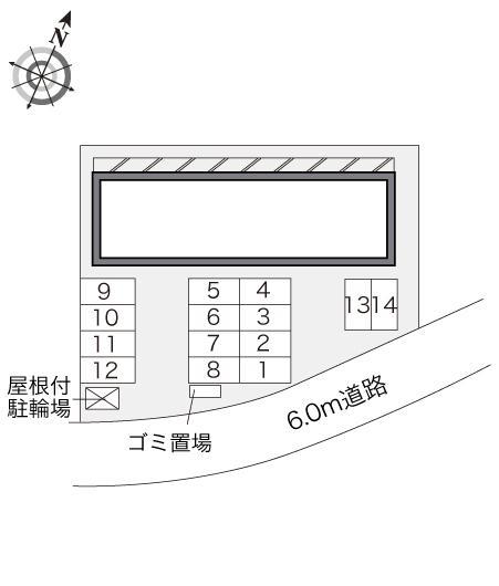 ヴィラージュⅡ(20515)の駐車配置図