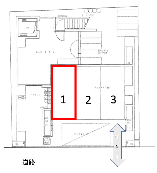 アンシャルム大濠プレミアの駐車配置図