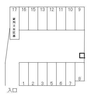 ジョイフル桜パーキングの駐車配置図