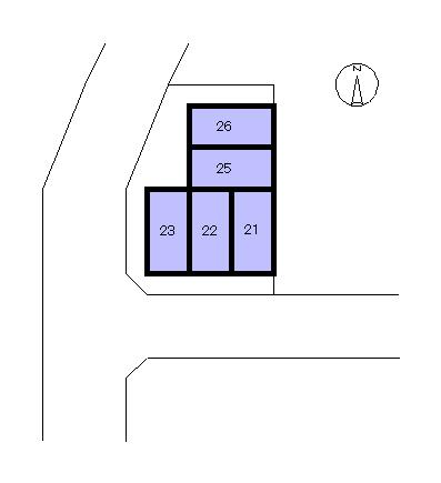 向丘駐車場の駐車配置図