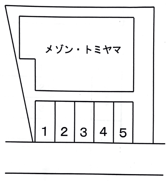 メゾントミヤマ駐車場	高砂７−４ー１６の駐車配置図