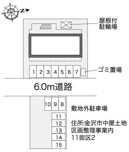 ＳＵＮＲＩＳＥ(25013)の駐車配置図