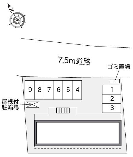 椿の宮Ⅱ(41289)の駐車配置図