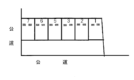 パーキング北門の駐車配置図