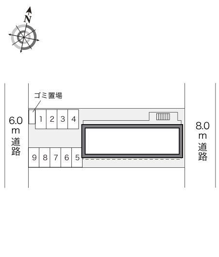 ウエアハウス(24515)の駐車配置図