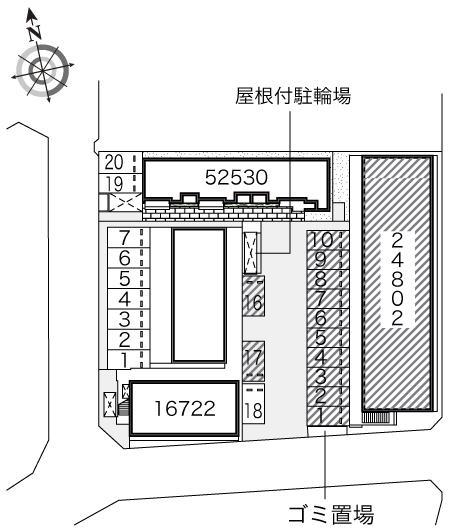 秋桜２２(24802)の駐車配置図