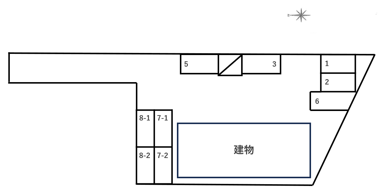 ＤＵＰＬＥＸ 国王８２の駐車配置図
