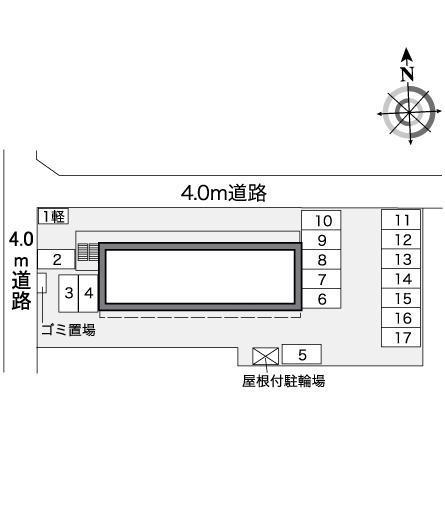 風　弐号館(36567)の駐車配置図