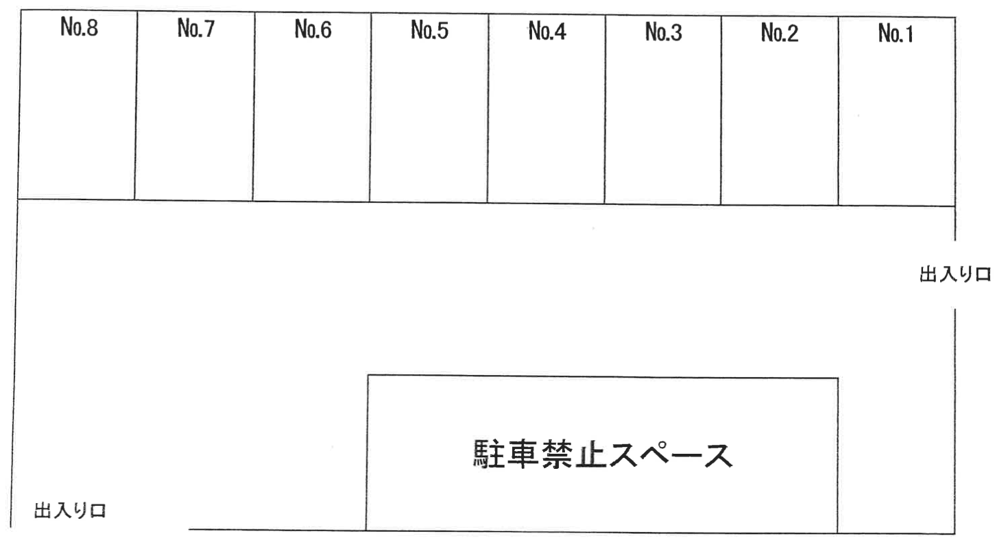AMS駐車場の駐車配置図