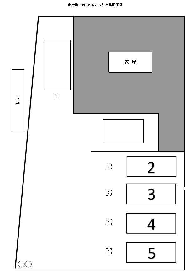 花城貸駐車場の駐車配置図