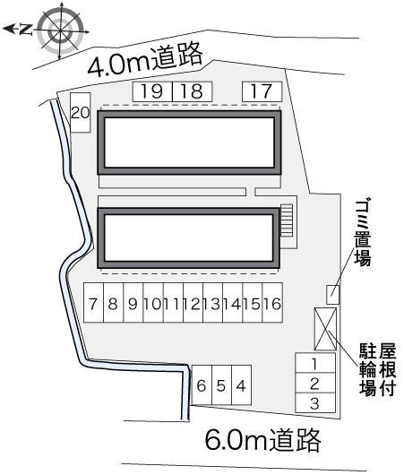クオレ　ハヤシ(31411)の駐車配置図