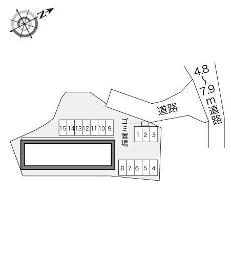 ブリッジ(21400)の駐車配置図