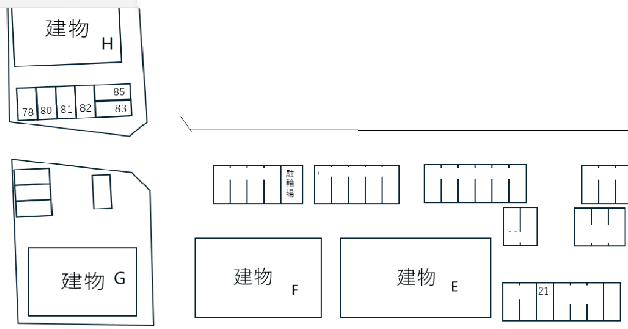 140173プラッサムコート羽衣Hの駐車配置図