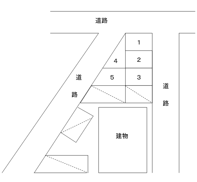 オリオン駐車場の駐車配置図