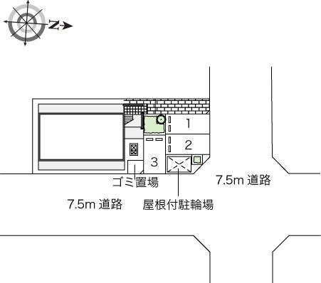 高畑東(45706)の駐車配置図