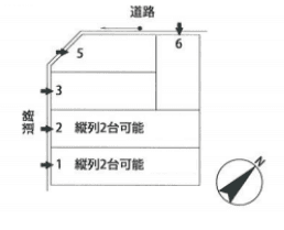 和泉駐車場の駐車配置図