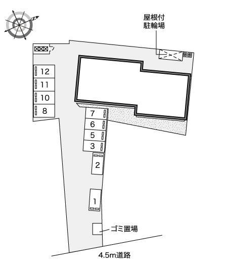 コルデ(43819)の駐車配置図