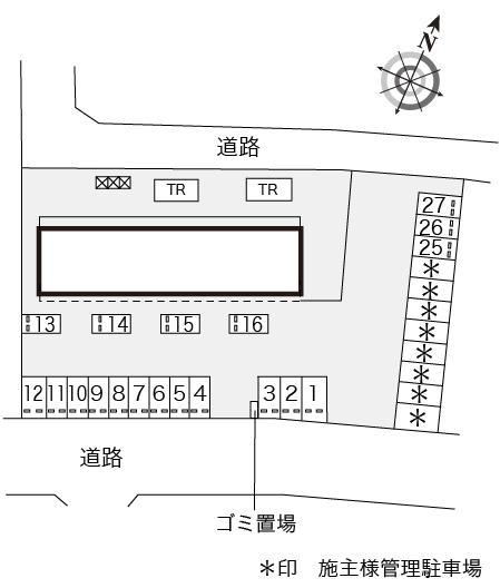 エンプレッサー(10938)の駐車配置図