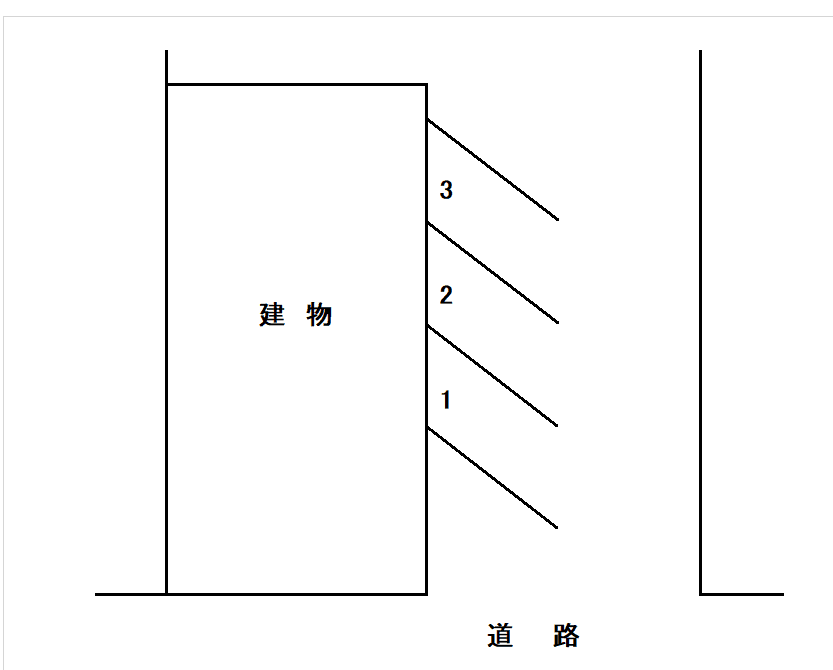 連パーキングの駐車配置図