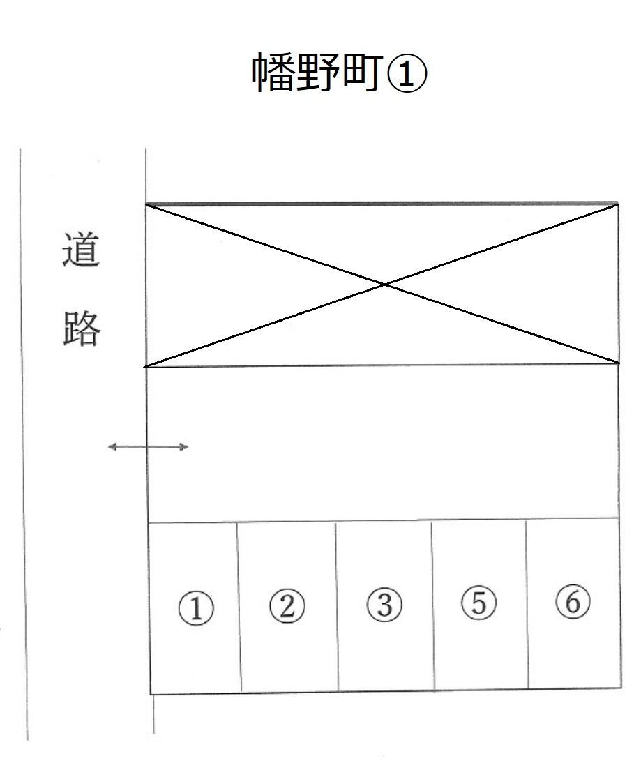 幡野町①の駐車配置図