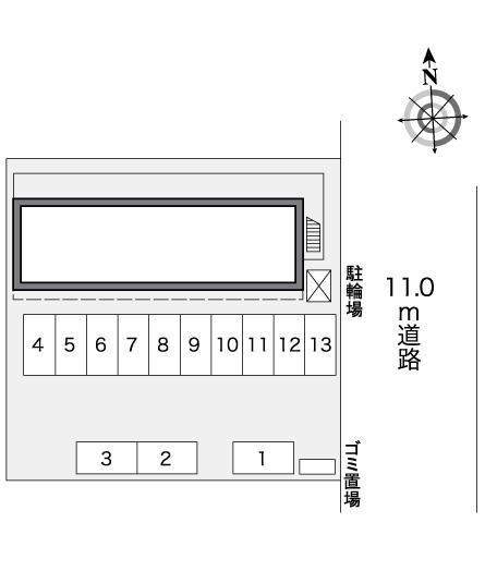 メープル(26906)の駐車配置図