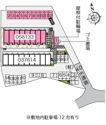 クレイノＴⅣ(58133)の駐車配置図