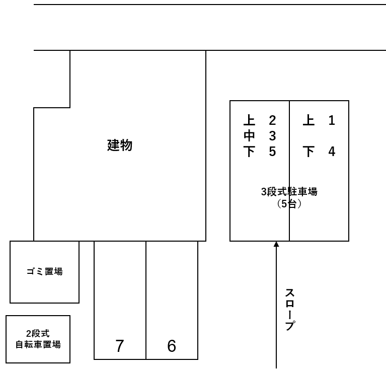 Ｊ’ｃｉｔｙ幡ヶ谷の駐車配置図