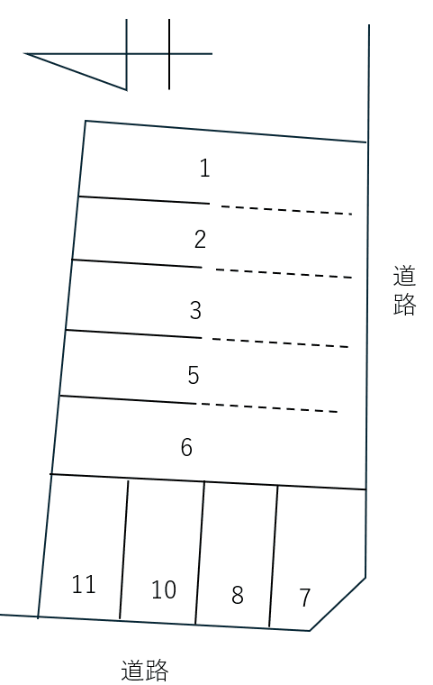 048八家町３丁目の駐車配置図
