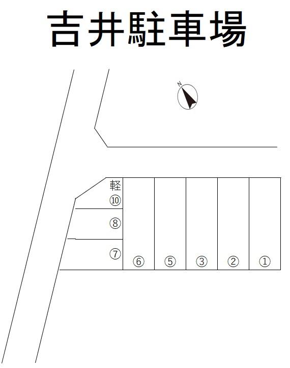 吉井駐車場の駐車配置図