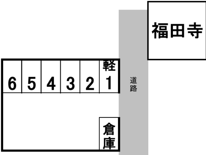 第３木村モータープールの駐車配置図