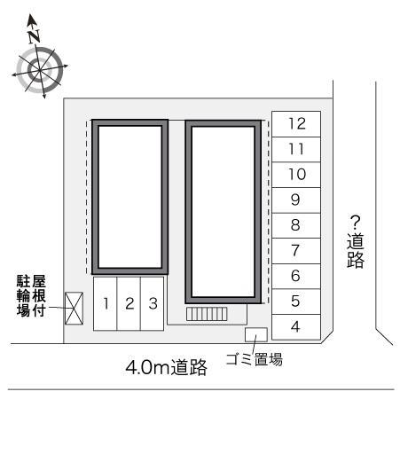 シエナ帯山(33126)の駐車配置図
