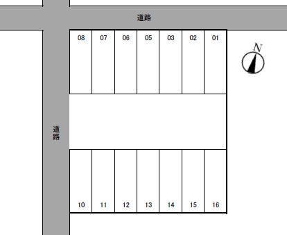 第10立松パークの駐車配置図