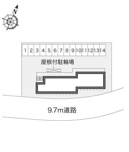 バンビーノ花輪(34155)の駐車配置図