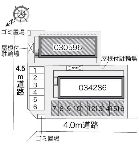 ねいし２(34286)の駐車配置図
