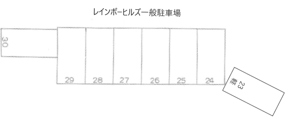 レインボーヒルズ一般駐車場の駐車配置図