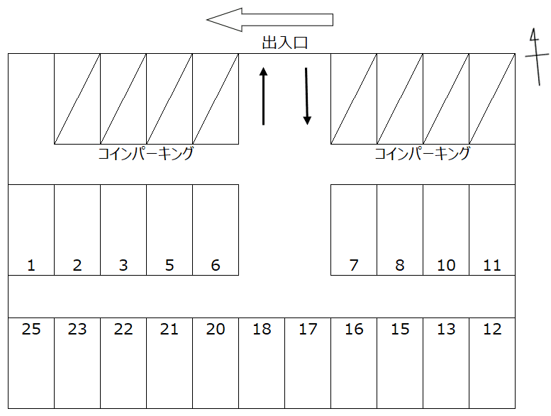 P352の駐車配置図