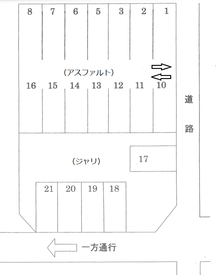 扶桑-22の駐車配置図