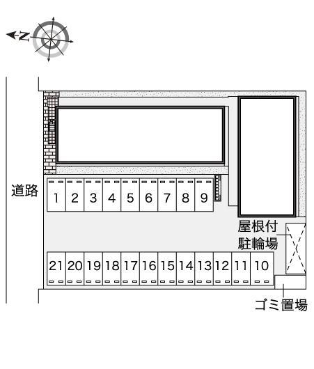 ＹＹグレース西脇(44400)の駐車配置図