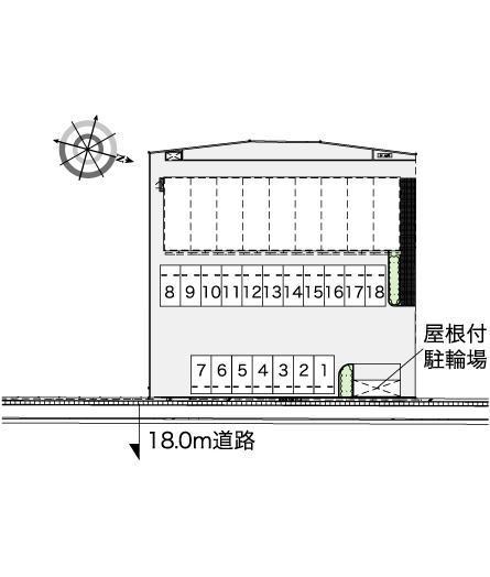 ＶＩＳＴＡⅢ(42348)の駐車配置図