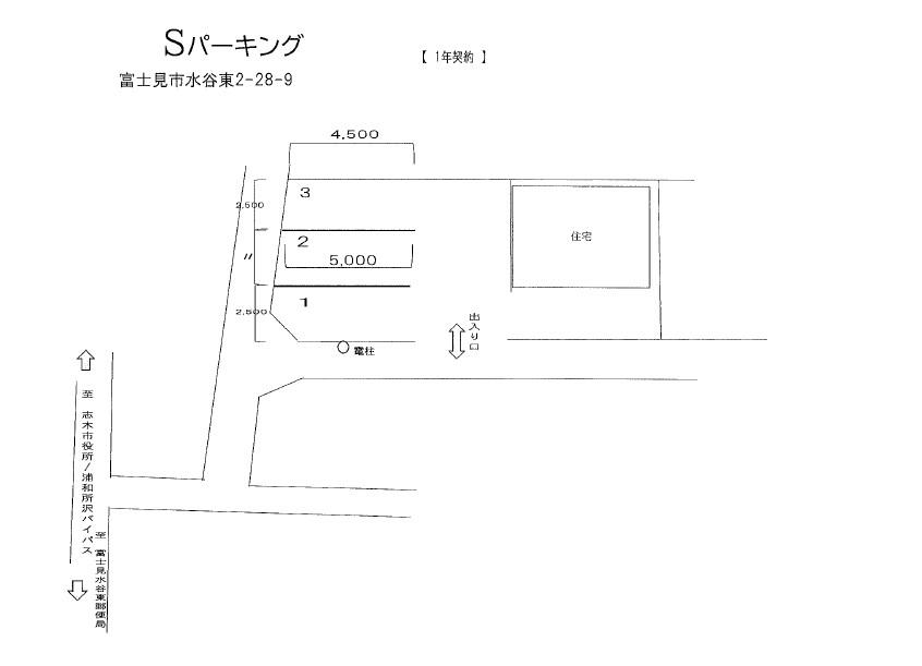 Sパーキングの駐車配置図