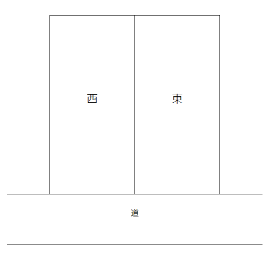 センダンパーキングの駐車配置図