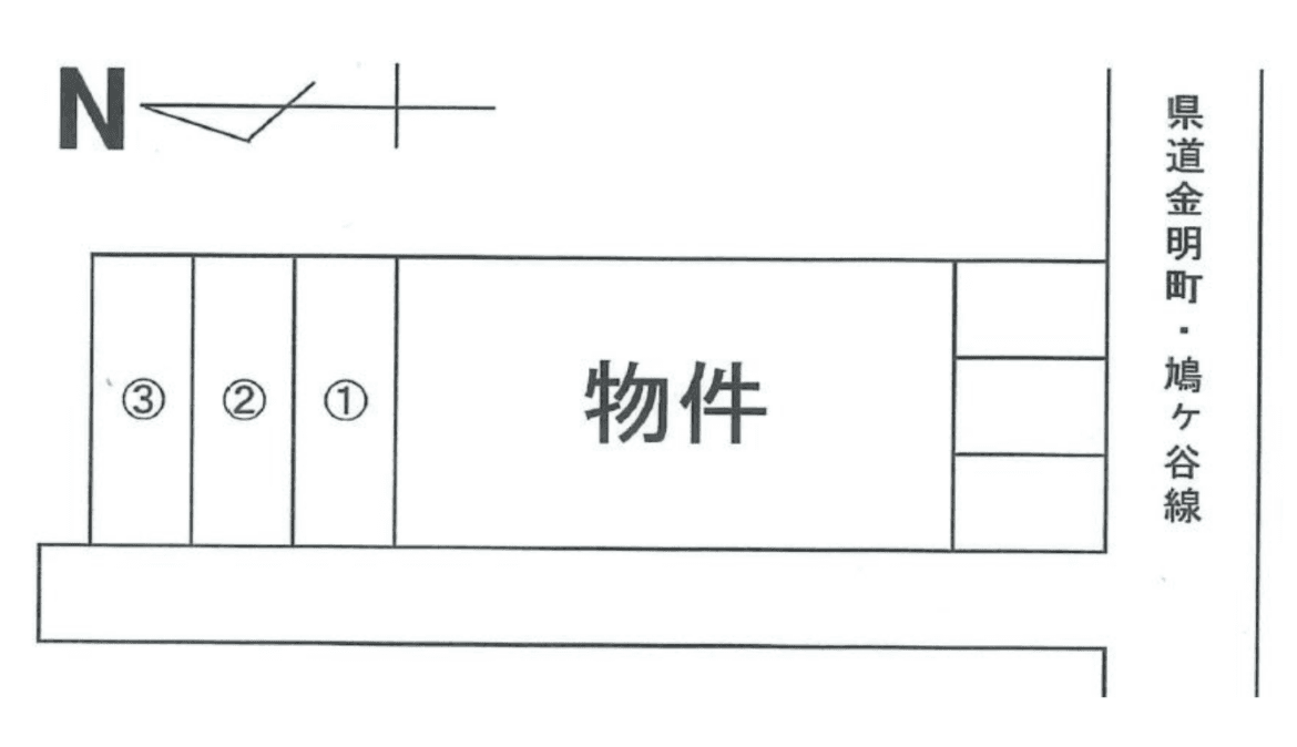 iwakamiⅡ駐車場の駐車配置図