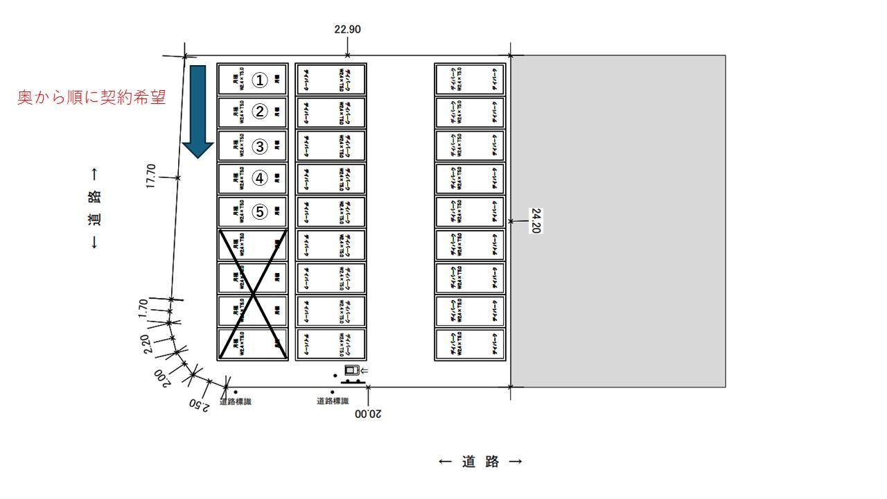 デイパーク小栗第２の駐車配置図